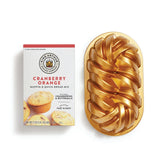 Cranberry Orange Quick Bread Mix and Braided Loaf Pan Set