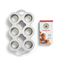 Golden Popover Mix and Standard Popover Pan Set