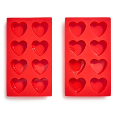 Silicone Heart Pan Set