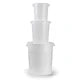 Assorted Storage Buckets - Set of 3