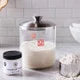 Fresh Sourdough Starter and Glass Sourdough Crock Set